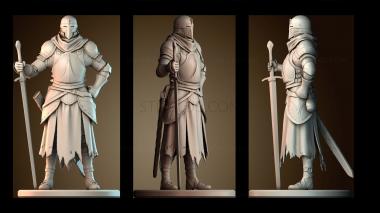 3D модель Средневековый рыцарь (STL)