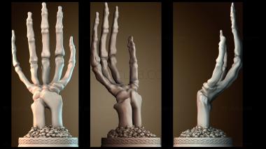 3D модель Скульптура руки скелета (STL)