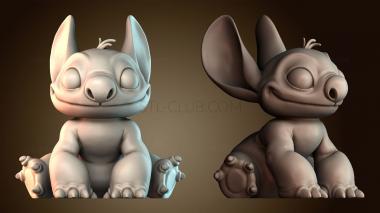 3D модель Стич Дисней (STL)