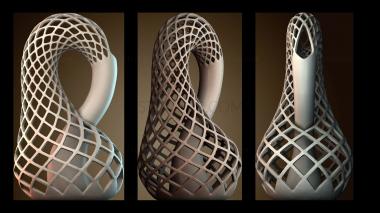 3D модель Абстрактная спиральная скульптура (STL)