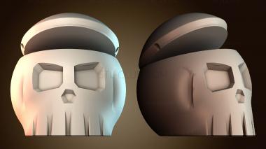 3D модель Экологичный контейнер череп (STL)