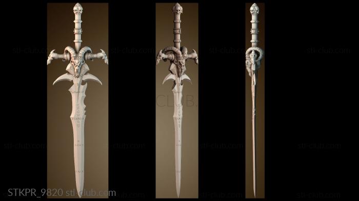 Статуэтки упрощенные Изысканный фэнтезийный меч