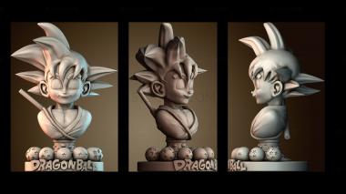 3D модель Гоку малыш (STL)