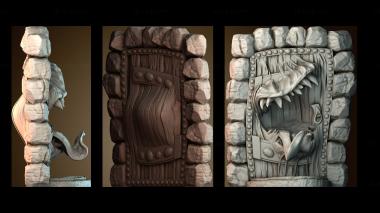 3D модель Дверь имитатор открытая (STL)