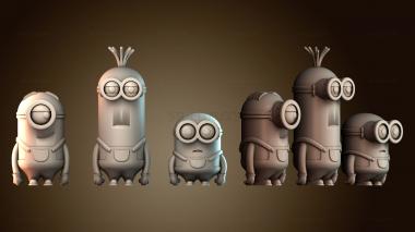 3D модель Трио из фильма «Миньоны» (STL)