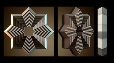 3D модель Геометрический узор «Звезда» (STL)