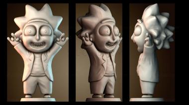 3D модель Крошечный Рик (STL)