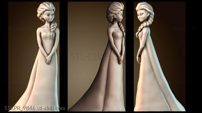 Статуэтки упрощенные Эльза из Диснеевского мультфильма «Холодное сердце» — Женщины