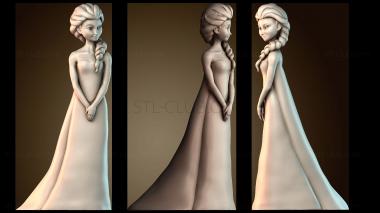 3D модель Эльза из Диснеевского мультфильма «Холодное сердце» — Женщины (STL)