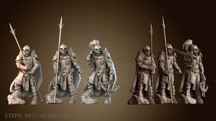 Статуэтки упрощенные Средневековый рыцарский отряд