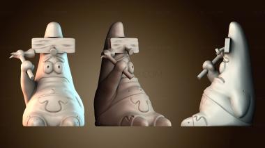 3D модель Патрик с молотком (STL)