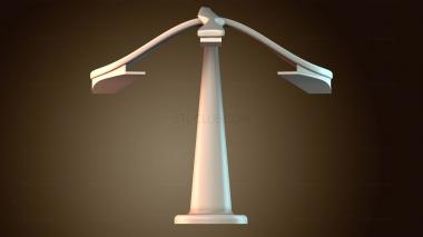 3D модель Набор для балансировки птиц на спиннинге (STL)