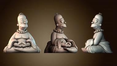 3D модель Гомер Будда (STL)