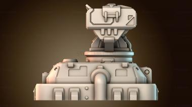 3D модель Научно фантастическая ракетная турель планетарной обороны (STL)