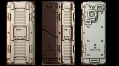 3D модель Научно фантастический грузовой контейнер (STL)