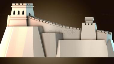 3D модель Великая Китайская стена (STL)