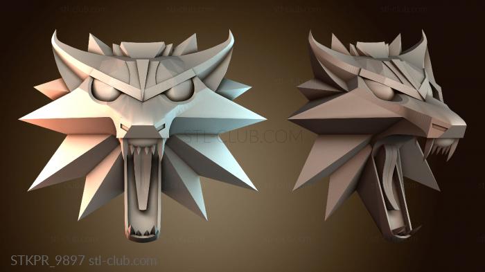 Статуэтки упрощенные Настенная табличка «Ведьмак 3»