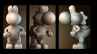 3D модель Йоши из игр Mario (STL)