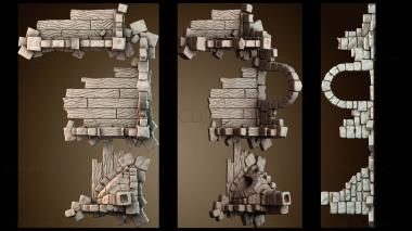 3D модель Разрушенный дом (STL)