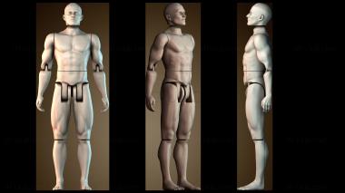 3D модель Мужская шарнирная фигура (STL)