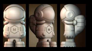 3D модель Astronaut phil a ment (STL)