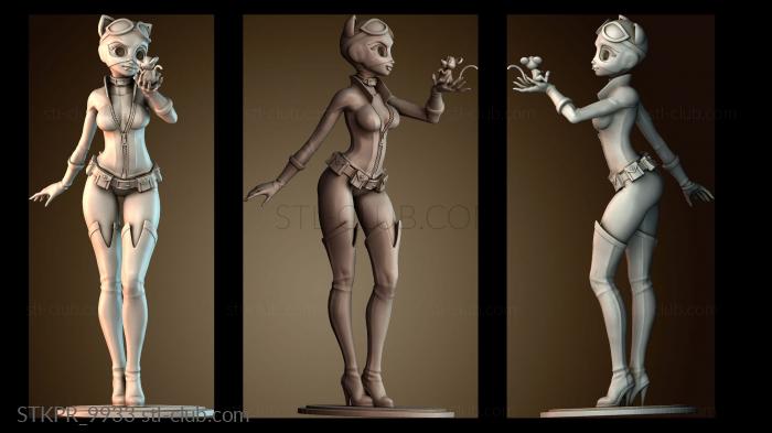 Статуэтки упрощенные Женщина кошка