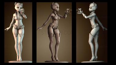 3D модель Женщина кошка (STL)