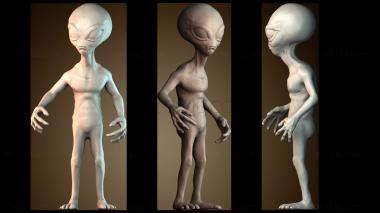 3D модель Серый пришелец (STL)