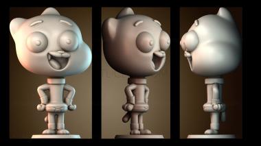 3D модель Гамбол Уоттерсон (STL)