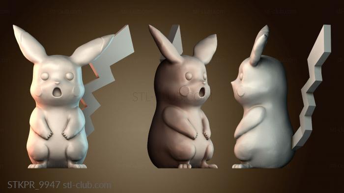 Статуэтки упрощенные Удивлённый Пикачу Покемон