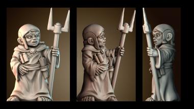 3D модель Волшебник полурослик (STL)