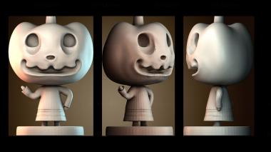 3D модель Animal Crossing Джек Хэллоуин (STL)