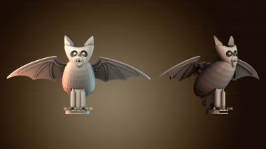 3D модель Летучая мышь, приводимая в движение сервомотором (STL)