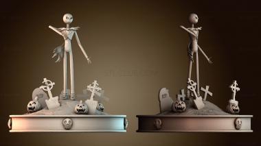 3D модель Джек Скеллингтон Хэллоуин (STL)