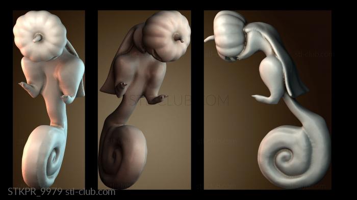 Статуэтки упрощенные Тыквенная Вайфу