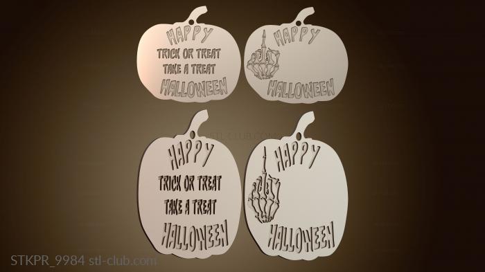 Статуэтки упрощенные Простой знак «Сладость или гадость» на Хэллоуин