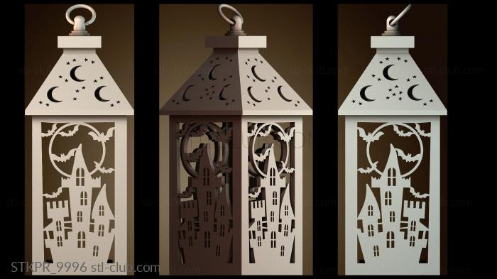 Статуэтки упрощенные Фонарь на Хэллоуин