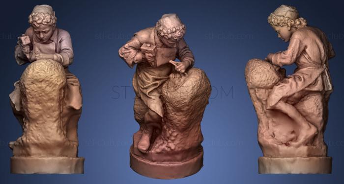 3D модель Микеланджело в юности (STL)