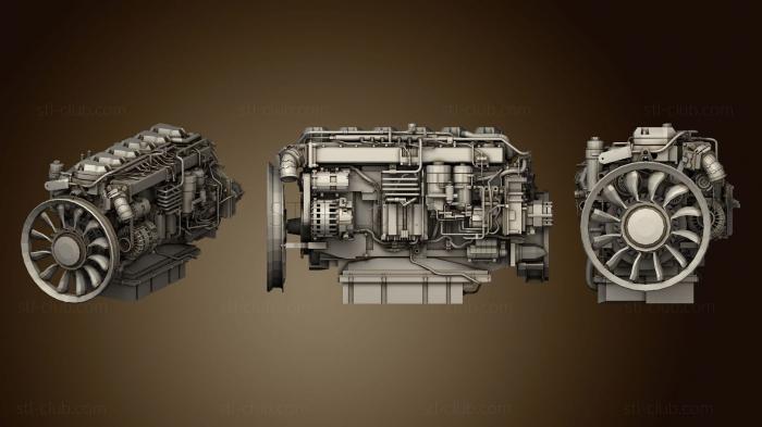 3D модель Двигатель Scania (STL)