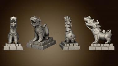 3D модель Азиатские приключения 4 Foo Lion (STL)