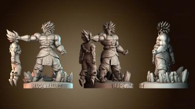 3D модель Dragon Ball Броли и Король обезьян (STL)