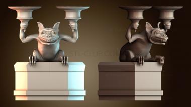 3D модель Причудливая фигурка горгульи (STL)