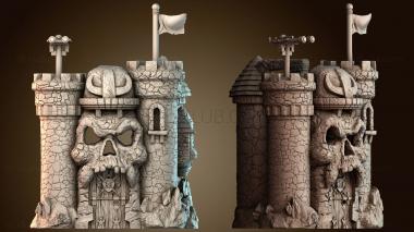 3D модель Череп Крепость Дизайн (STL)