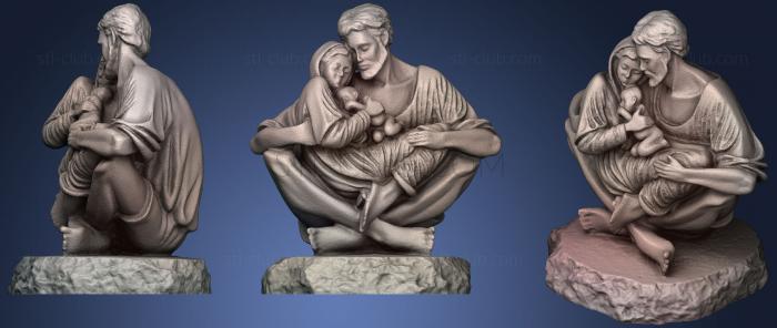 Статуи религиозные Святое Семейство тихий момент