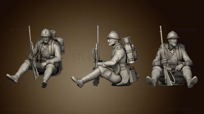 3D модель Французские солдаты ww1 1 (STL)