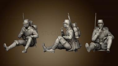 3D модель Французские солдаты ww1 4 (STL)