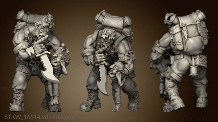 3D модель Ork Kommando (STL)