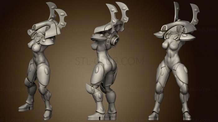 3D модель Mini Space Elf Soldier F Pose1 (STL)