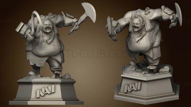 3D модель Pudge trophy dota с подробностями (STL)