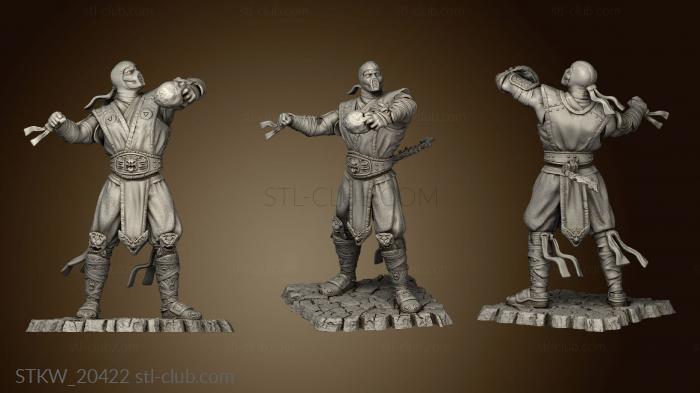 3D модель Саб Зиро из Mortal Kombat (STL)